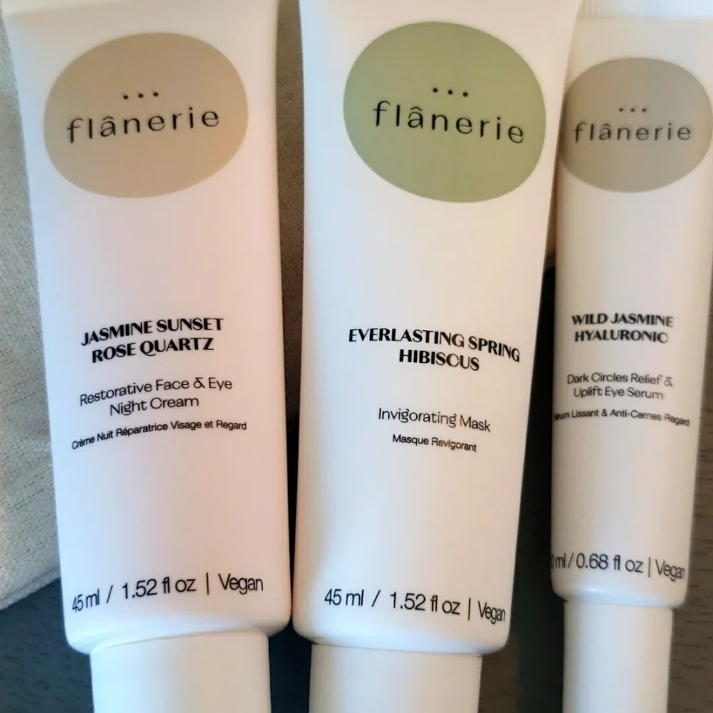 NWT flânerie Rest & Rebalance Set Skincare Mask Cream Hyaluronic Trio
